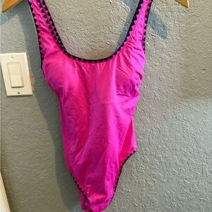Lucky Brand One-Piece Swimsuit with Black Trim